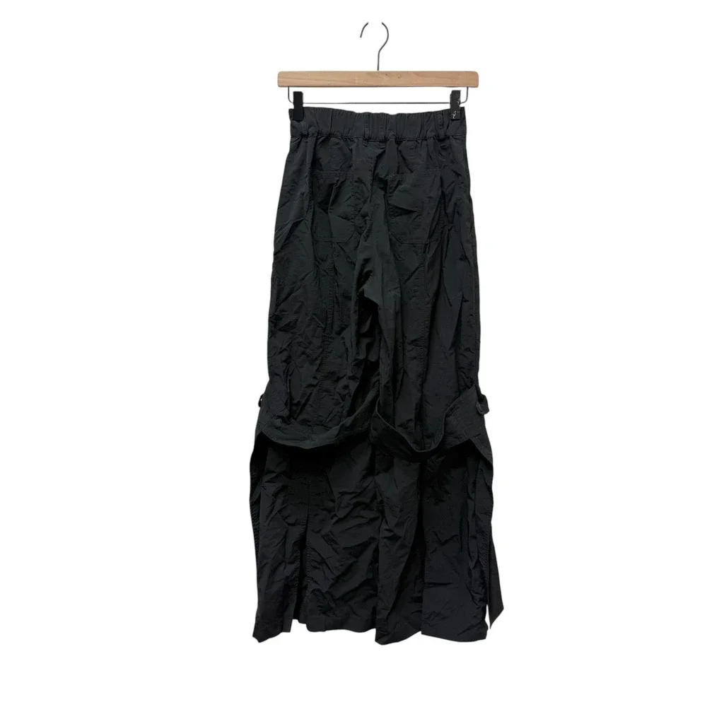 Alo Yoga High-Waist Voyager Trouser Black Wide Leg Cargo Pants XXS